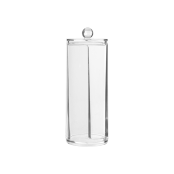 5 Simply Smart Selena Cylindrical Cotton Pad Dispenser Clear 20 × 7.5 × 7.5Cm