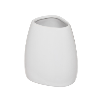 5 Simply Smart Colorama Elegant Design Ceramic Bathroom Tumbler White 9.5 × 8.5 × 7.5Cm