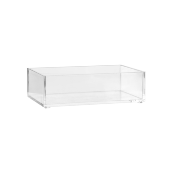 5 Simply Smart Selena Rectangular Shaped Bathroom Organiser Clear 4.8 × 9.6 × 16Cm