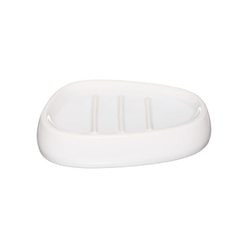 5 Simply Smart Colorama Elegant Design Ceramic Soap Dish White 2.5 × 9.5 × 12Cm