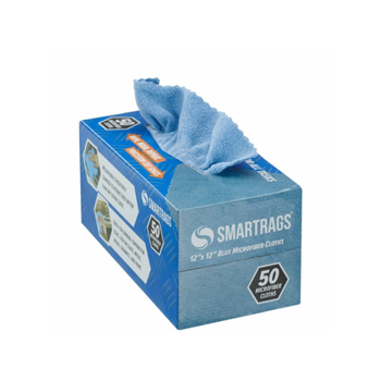Monarch Smartrags Disposable Reusable Microfiber Cloths Blue 16×16 Inch  50Pieces