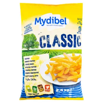 Mydibel Classic Frozen French Fries 2.5kg