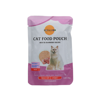 Royal Zoo Cat Food Pouch Beef & Cranberry 85g