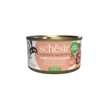 Schesir Wet Cat Food with Tuna and Salmon  in jelly 85g