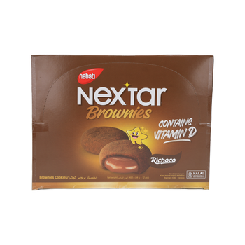 نكستار براونيز كوكيز 12×34جرام