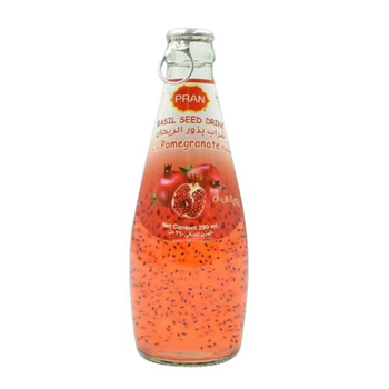Pran Basil Seed Drink Pomegranate 285Ml