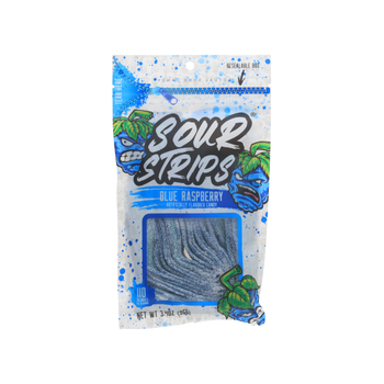 Sour Strips Blue Raspberry Candy 96g