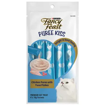 Fancy Feast Chicken Puree with Tuna Flakes 4x40g