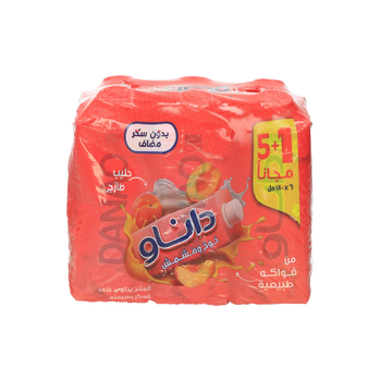 Danao Peach & Apricot Juice Drink With Milk 6 × 180Ml