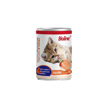 Bioline Wet Food For Adult Cats With Salmon 375g