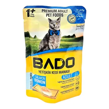 بادو طعام قطط بالغة سلمون 85جرام