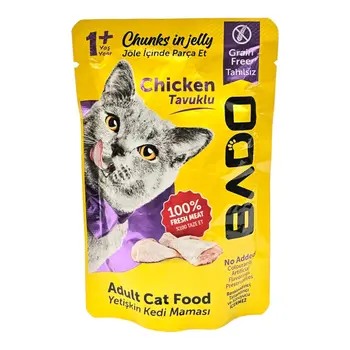 بادو طعام قطط بالغة دجاج 85جرام