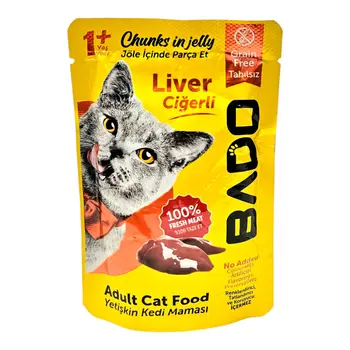 بادو طعام قطط بالغة كبدة 85جرام