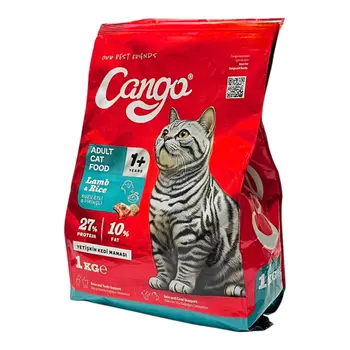 كانغو طعام قطط بالغة لحم وأرز 1كيلو