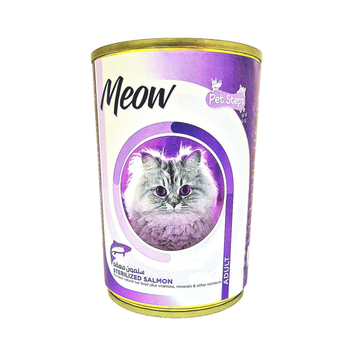مياو طعام قطط بالغة سلمون حقيقي 400جرام