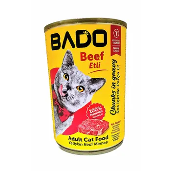 بادو طعام قطط بالغة لحم بقري 400جرام