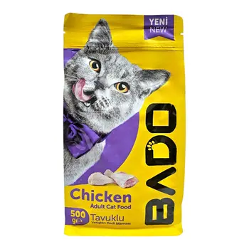 بادو طعام قطط بالغة خليط دجاج 500جرام