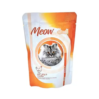 Meow Adult Cat Food Chicken 85g