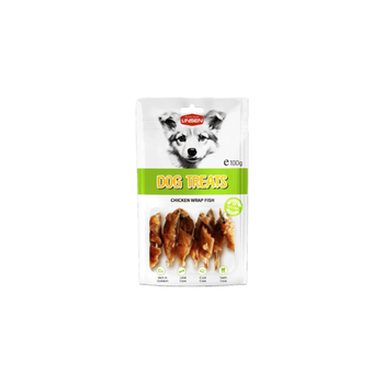 لينسن مكافات للكلاب لفائف الدجاج والسمك 100جرام