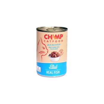 Champ Wet Food For Cats Meat Chunks With Fish In Gravy 415g