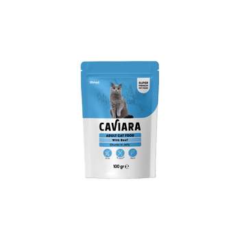 Klybeck Caviara Wet Food Fod Adult Cats With Beef In Jelly 100g