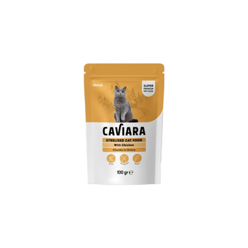 Klybeck Caviara Wet Food For Sterilized Cats With Chicken In Gravy 100g
