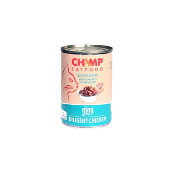 Champ Wet Food For Cats Meat Chunks With Chicken In Gravy 415g