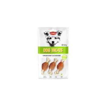 لينسن مكافات للكلاب عظام الكالسيوم ولفائف الدجاج 100جرام