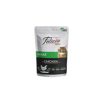 Felicia Wet Food For Adult Cats With Chicken & Salmon Oil In Jelly 85g