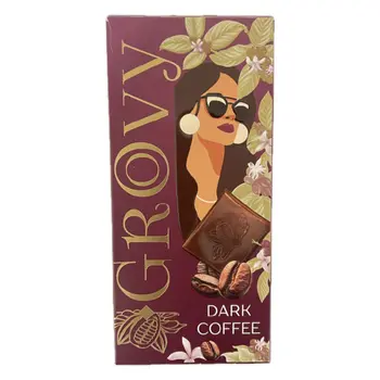 جرووفي شوكولاتة غامقة بالقهوة 80جرام