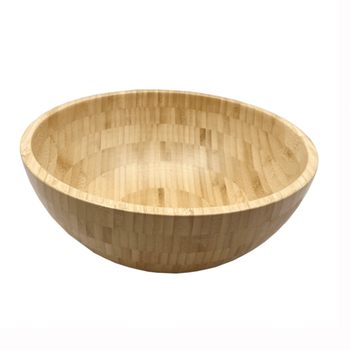 بين سيرفي وعاء سلطة دائري مصنوع من الخيزران، متين وسهل التنظيف بلون بني، بأبعاد 13× 28× 28سم G15-SQ072. 1قطعة