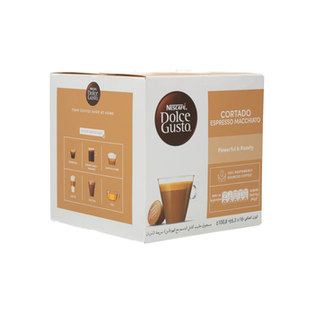 نسكافيه دولتشي غوستو كبسولات قهوة اسبريسو كورتادو مكياتو 100.8 جرام 16x حبة