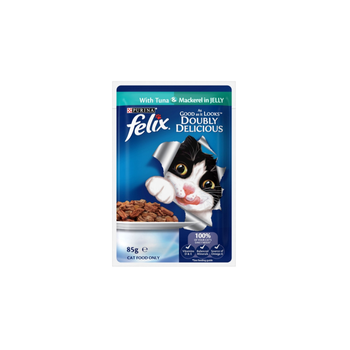 Purina Felix Tuna & Mackerel Cat Food 85g