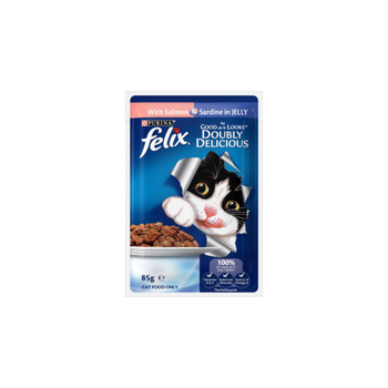Purina Felix Salmon & Sardine Cat Food 85g