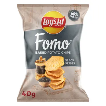 Lay's Forno Black Pepper Baked Potato Chips 40g