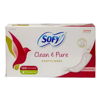 Sofy Clean & Pure Unscented Pantyliner 3x40 Pieces
