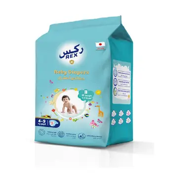 Rex Tape Diapers Size 3 (M) 12 Pieces