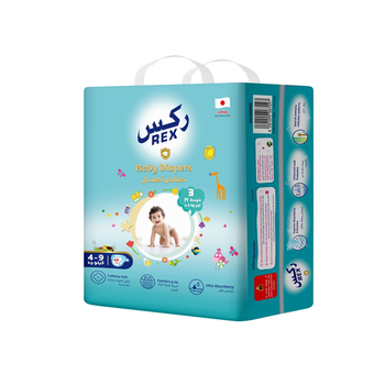 Rex Tape Diapers Size 3 (M) 68 Pieces