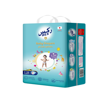 Rex Tape Diapers Mega Pack Size 4 (L) 60 Pieces