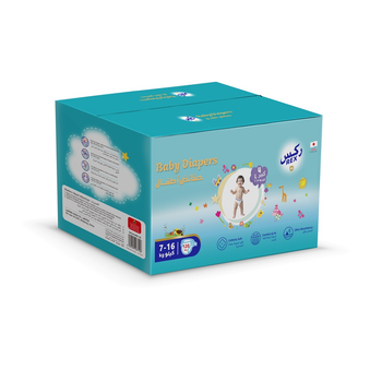 Rex Tape Diapers Mega Box, Size4 (L) 7-16 kg, 120Pieces