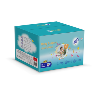 Rex Tape Diapers Mega Box, Size 5 (XL) 11-18 kg, 104Pieces