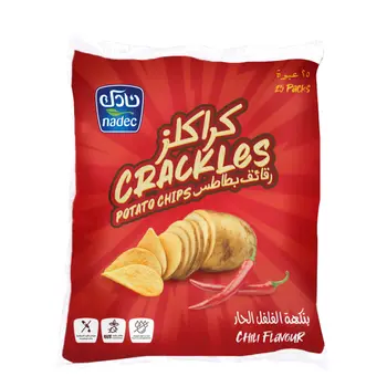 Nadec Crackles Spicy Chilli Chips, 25×21g