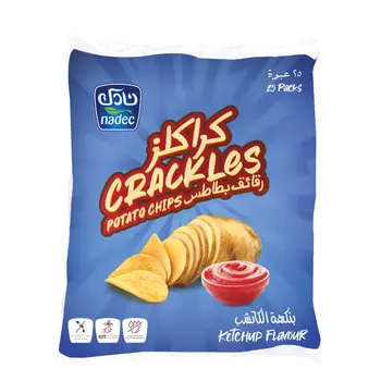 Nadec Crackles Tomato Ketchup Chips, 25×21g