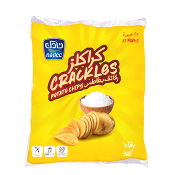 Nadec Crackles Salt Chips, 25×21g