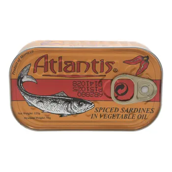 Atlantis Spiced Sardines in Vegetable Oil 125g