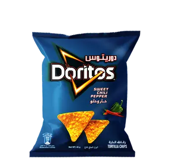 دوريتوس رقائق التورتيلا بالفلفل الحلو 45جرام
