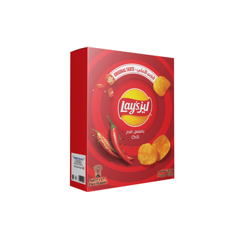 ليز رقائق البطاطس بالنكهة الحارة 12×21جرام
