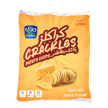 Nadec Crackles Cheese Chips 25x21g