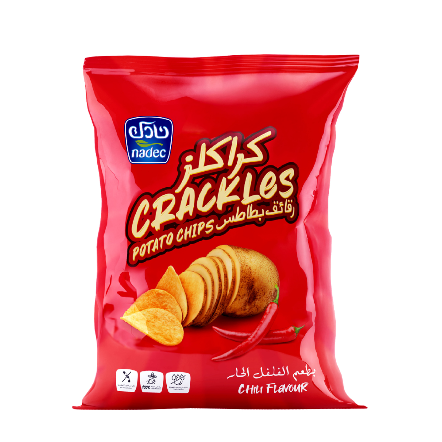 Nadec Crackles Spicy Chilli Chips 155g