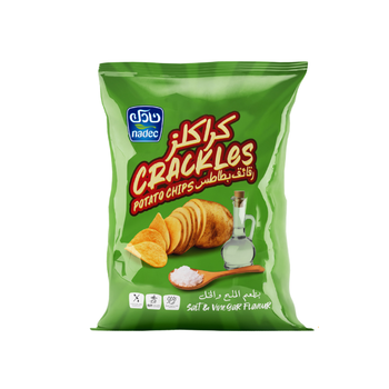 Nadec Crackles Salt & Vinegar Chips 40g